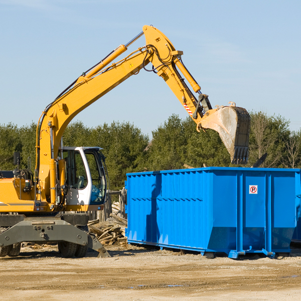 are there any restrictions on where a residential dumpster can be placed in Hop Bottom PA